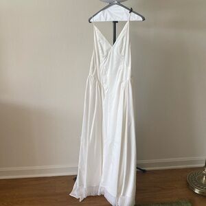 TOVE drop waist white dress
